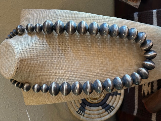 Sterling Silver 30mm Navajo Pearls